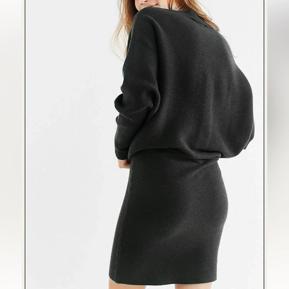 Just Female Home Knit Sweater Dress Black 
Small - Picture 2 of 9